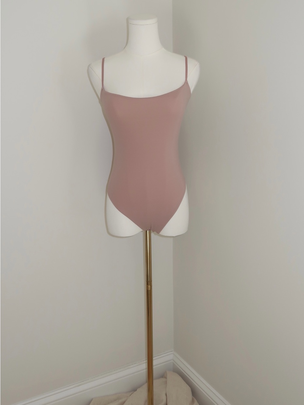 2x SKIMS Slim-Strap Bodysuit - Dusty Rose Taupe & Brown (bundle)